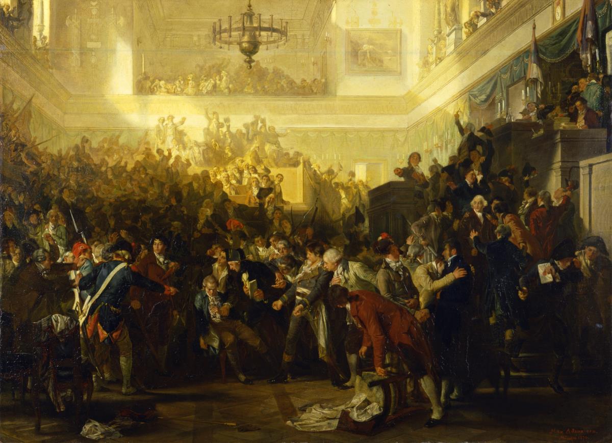 Der Sturz Robespierres im Konvent am 27. Juli 1794