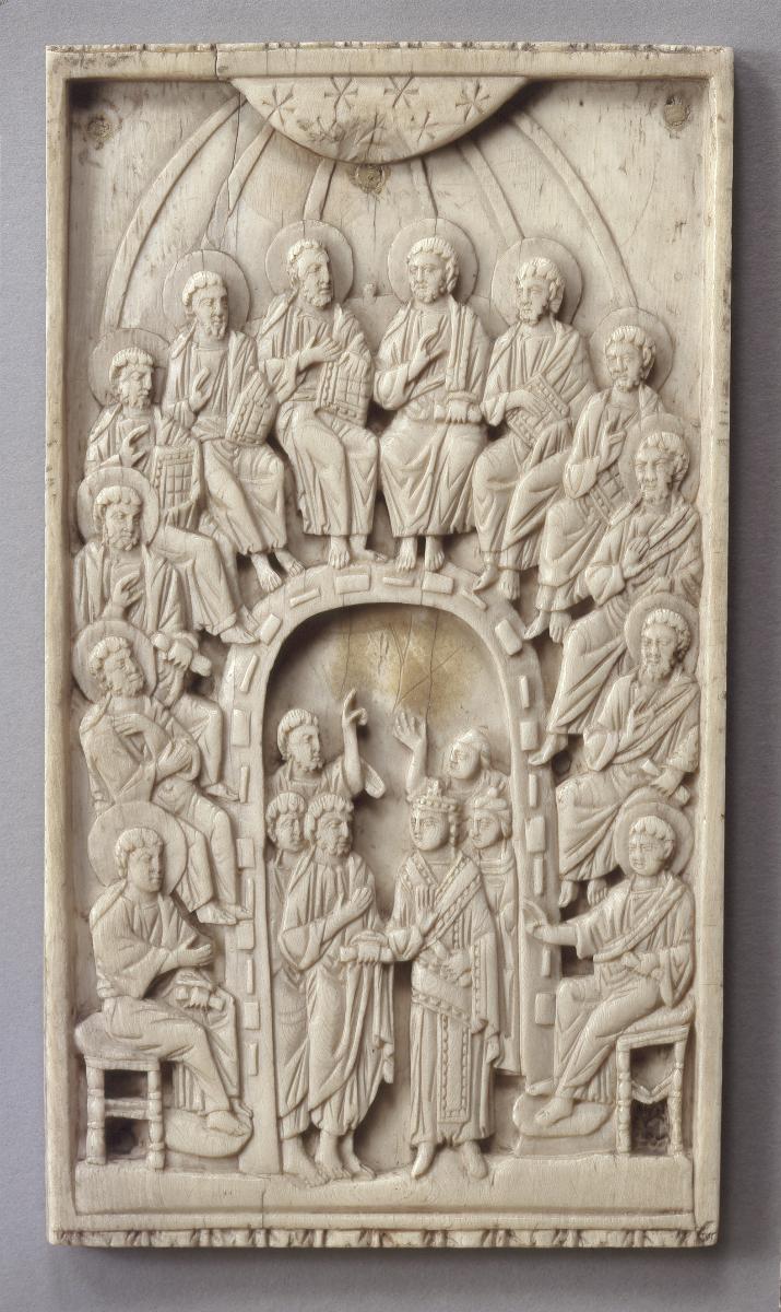 Relief mit dem Pfingstwunder