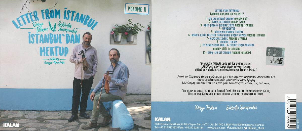 Derya Türkan & Sokratis Sinopoulos
İstanbul'dan Mektup - Letter From İstanbul
