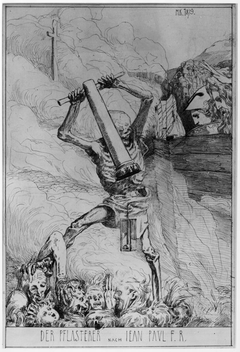 Der Tod als Pflasterer nach Jean Paul F.R.