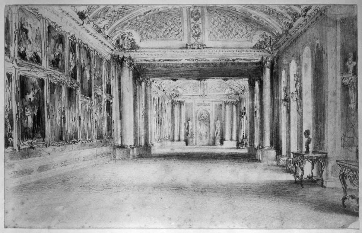 Innenansicht der Bildergalerie in Schloss Sanssouci
