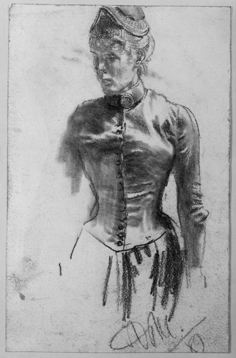 Stehende Frau