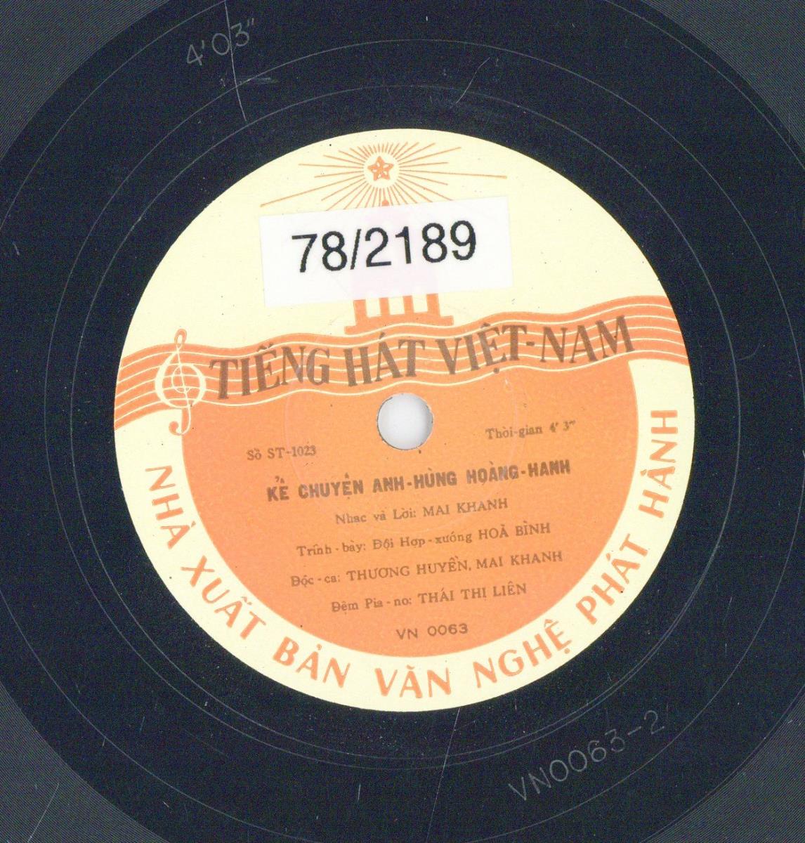 Titel A: Ke Chuyen Anh-Hung Hoang-Hanh
Titel B: Nguoi Du-Kich Song Thao