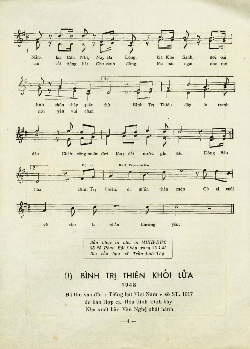 Titel A: Binh Tri Thien Khoi Lua
Titel B: Ho Dan Cay