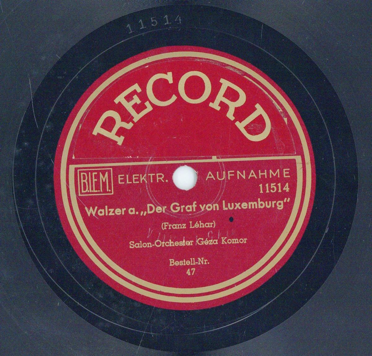 Titel A: Schatzwalzer
Titel B: Walzer a. "Der Graf von Luxemburg"