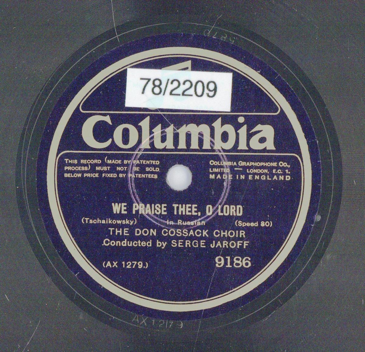 Titel A: We Praise Thee, O Lord
Titel B: Platoff´s Song