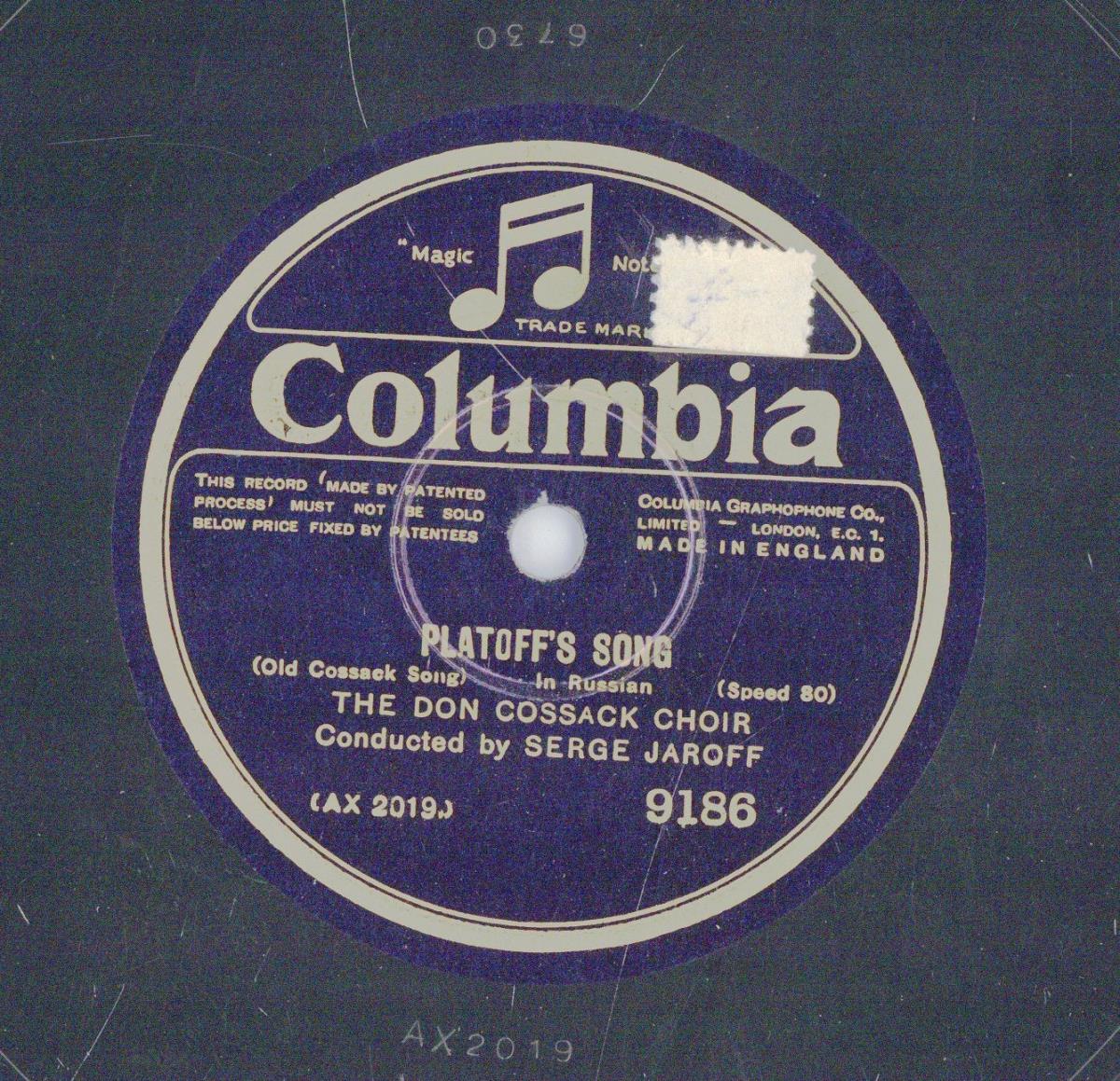 Titel A: We Praise Thee, O Lord
Titel B: Platoff´s Song