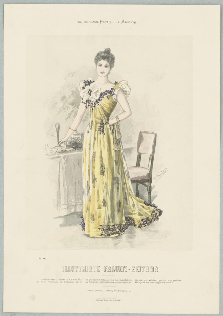 Illustrirte Frauen-Zeitung: Gesellschafts-Toilette