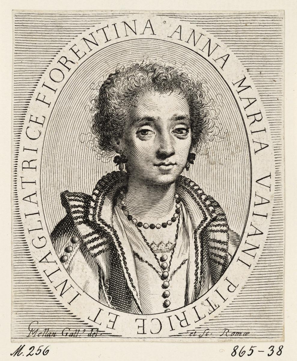 Bildnis der Anna Maria Vaiani im ovalen Rahmen