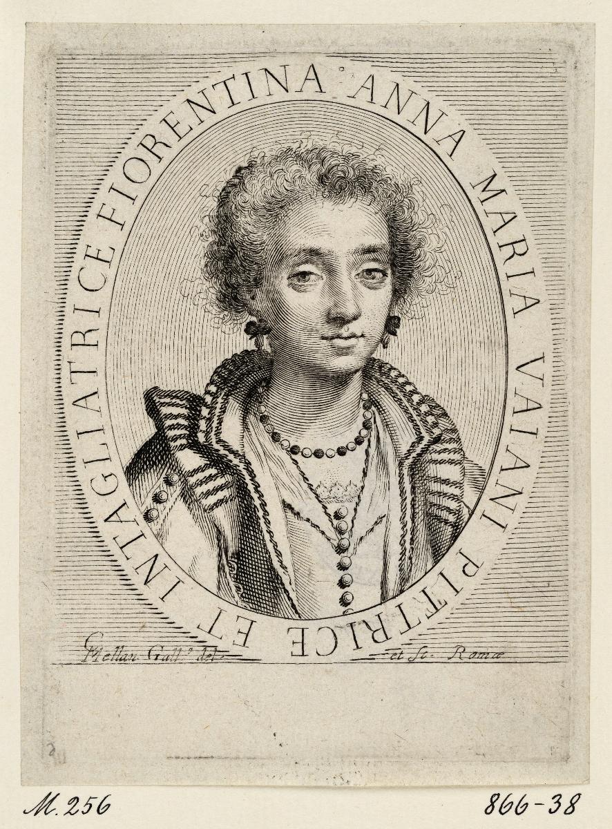 Bildnis der Anna Maria Vaiani im ovalen Rahmen