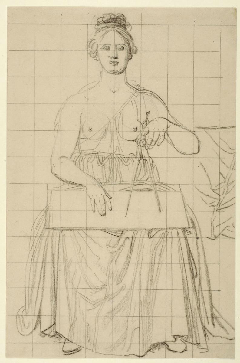 Allegorie der Geometrie, Studie