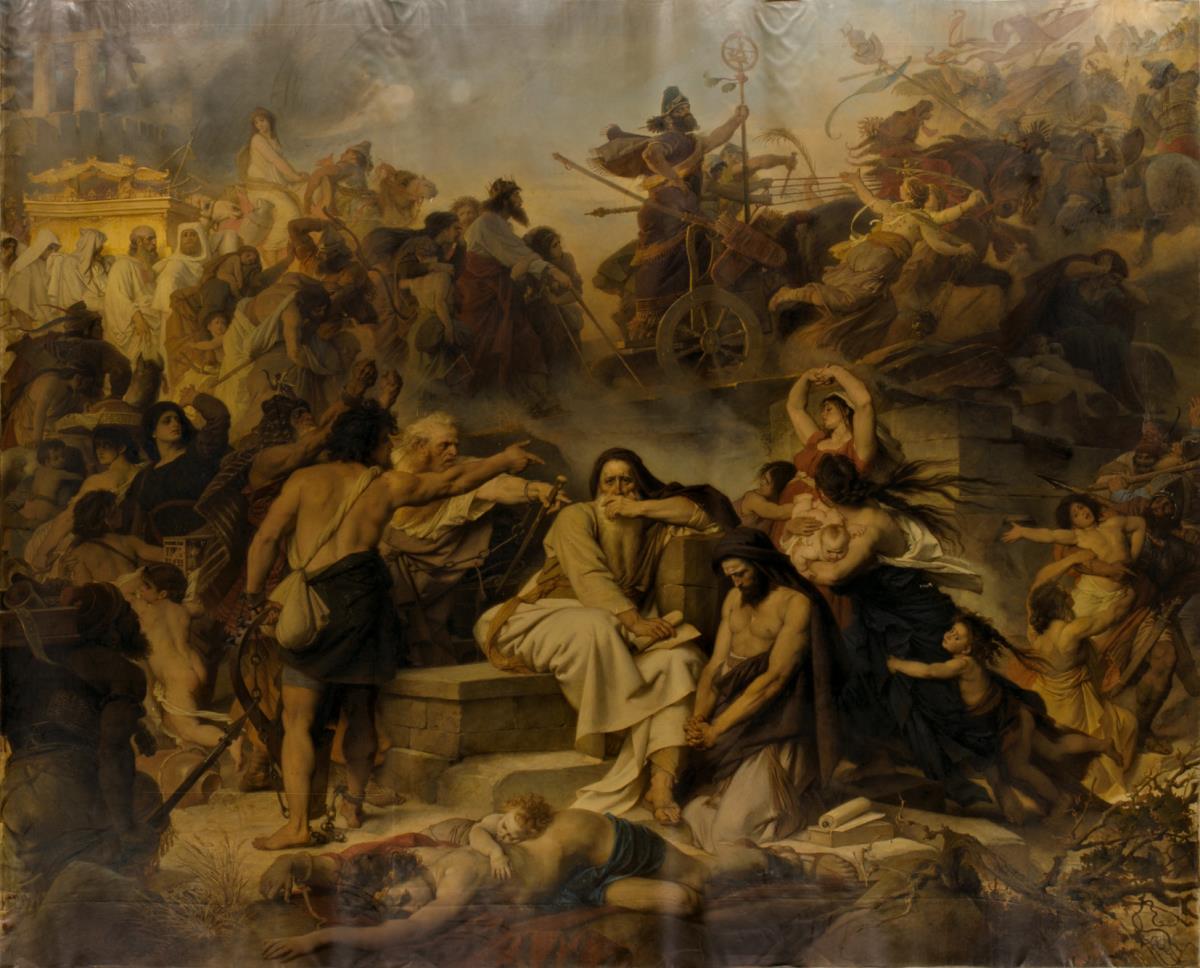 Jeremias beim Fall Jerusalems