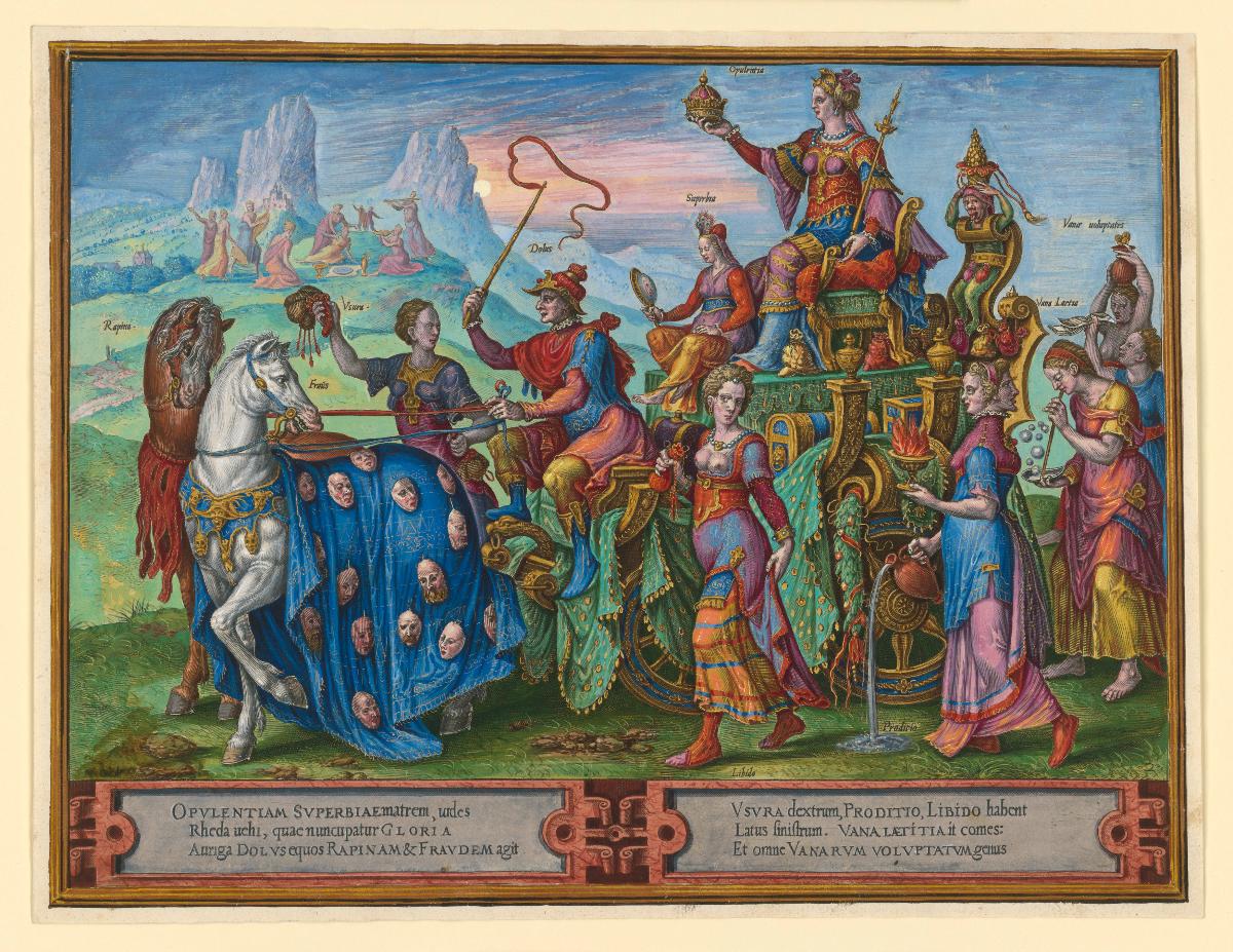 Triumph des Reichtums, Blatt 2 aus der Folge: Die Wechselfälle des menschlichen Lebens
