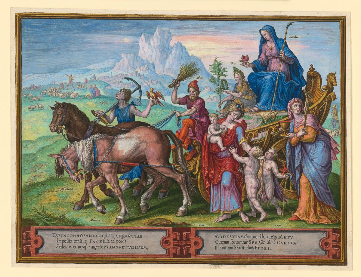 Triumph der Demut, Blatt 7 aus der Folge: Die Wechselfälle des menschlichen Lebens