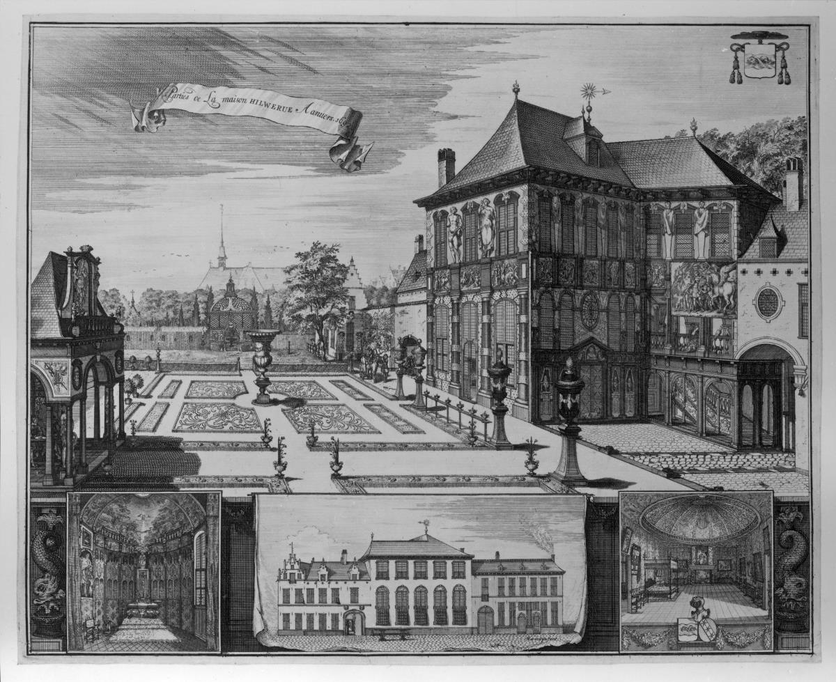 Das Rubenshaus in Antwerpen. Der Garten und drei Ansichten des Hauses