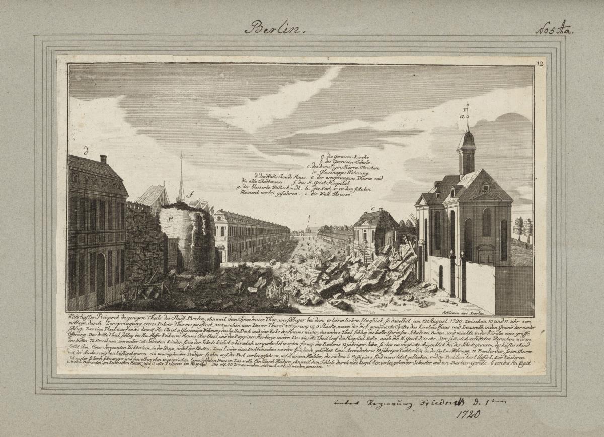 Berlin. Wahrhafter Prospect desjenigen Theils [...] wieder genesen.