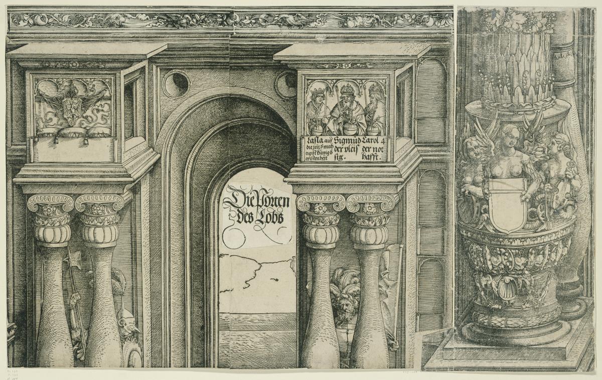 Der Triumphbogen des Kaisers Maximilian I. (11): Der Bogen des linken Portals