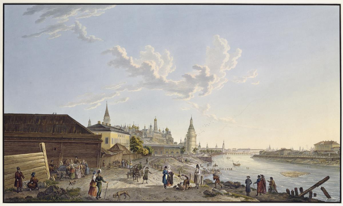 Moskau. Kreml und Große Steinbrücke