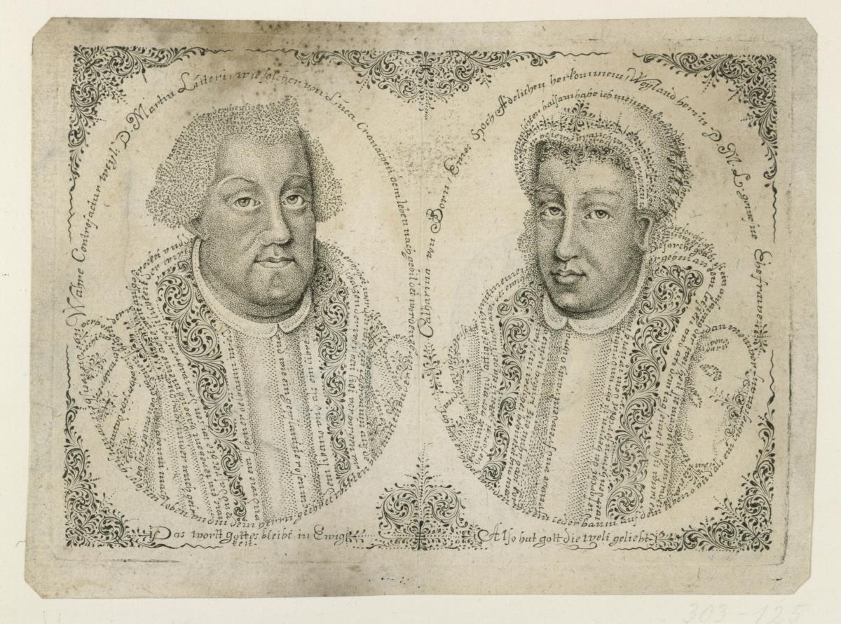 Martin Luther und Katharina von Bora, Mikrographie