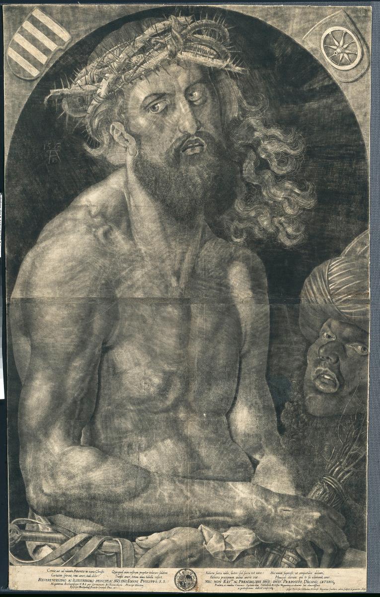 Ecce Homo mit dem Wappen von J. Ph. Schönborn