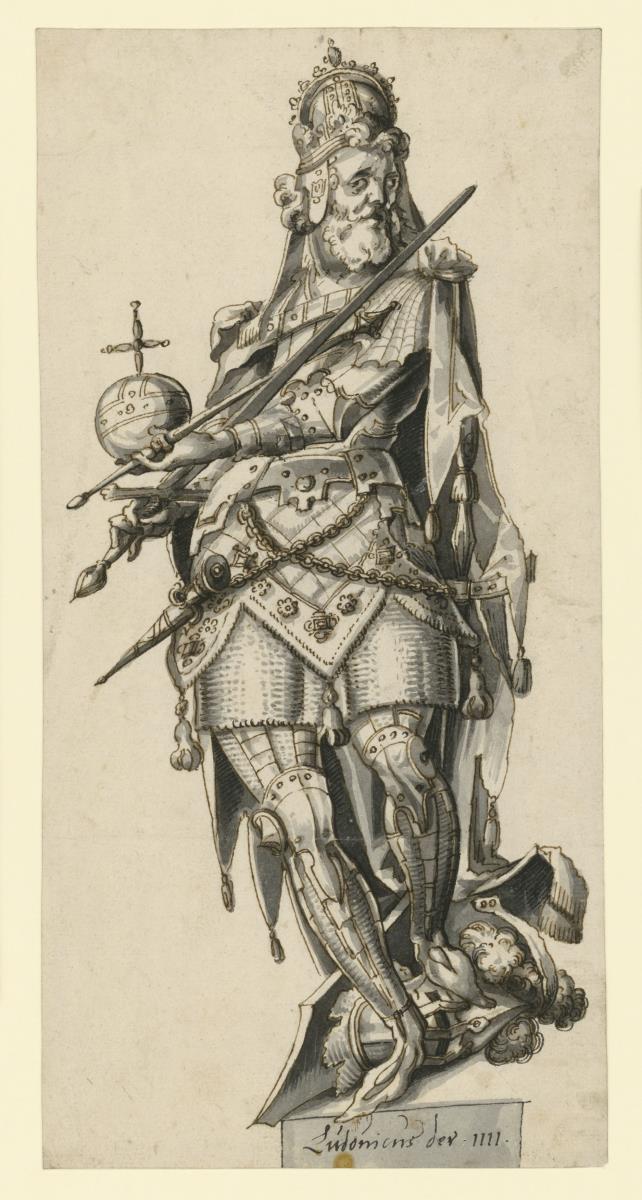 Entwurf für die Statue Kaiser Ludwig IV.