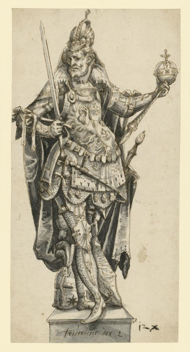 Entwurf für die Statue Kaiser Ferdinand II.