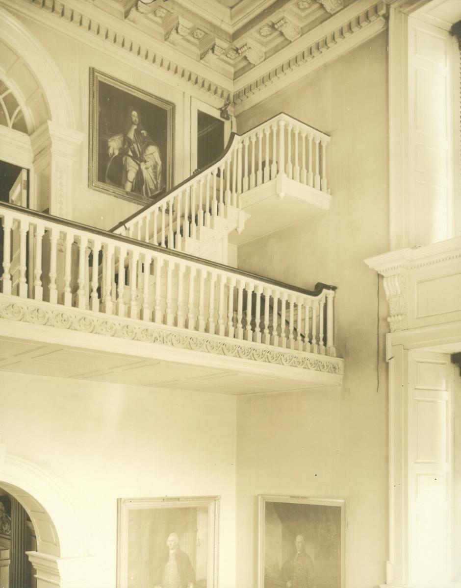 Philadelphia, Independence Hall, Türbogen und Treppe, Innenaufnahme