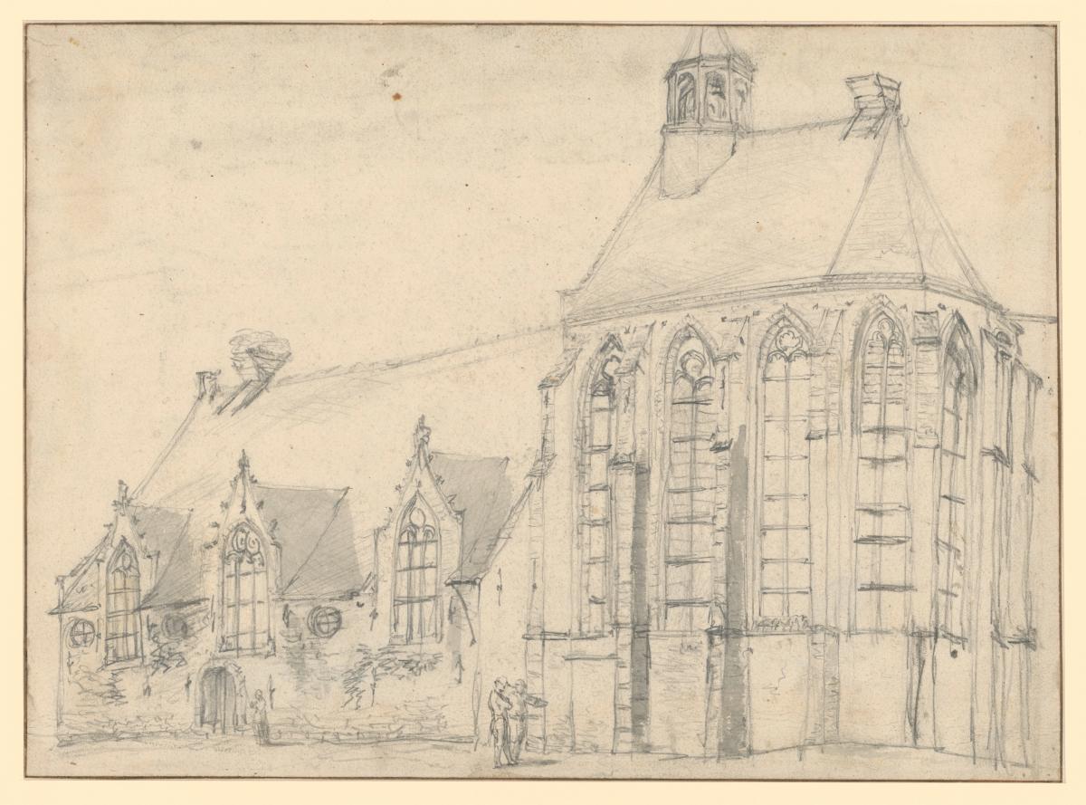 Ansicht einer gotischen Kirche