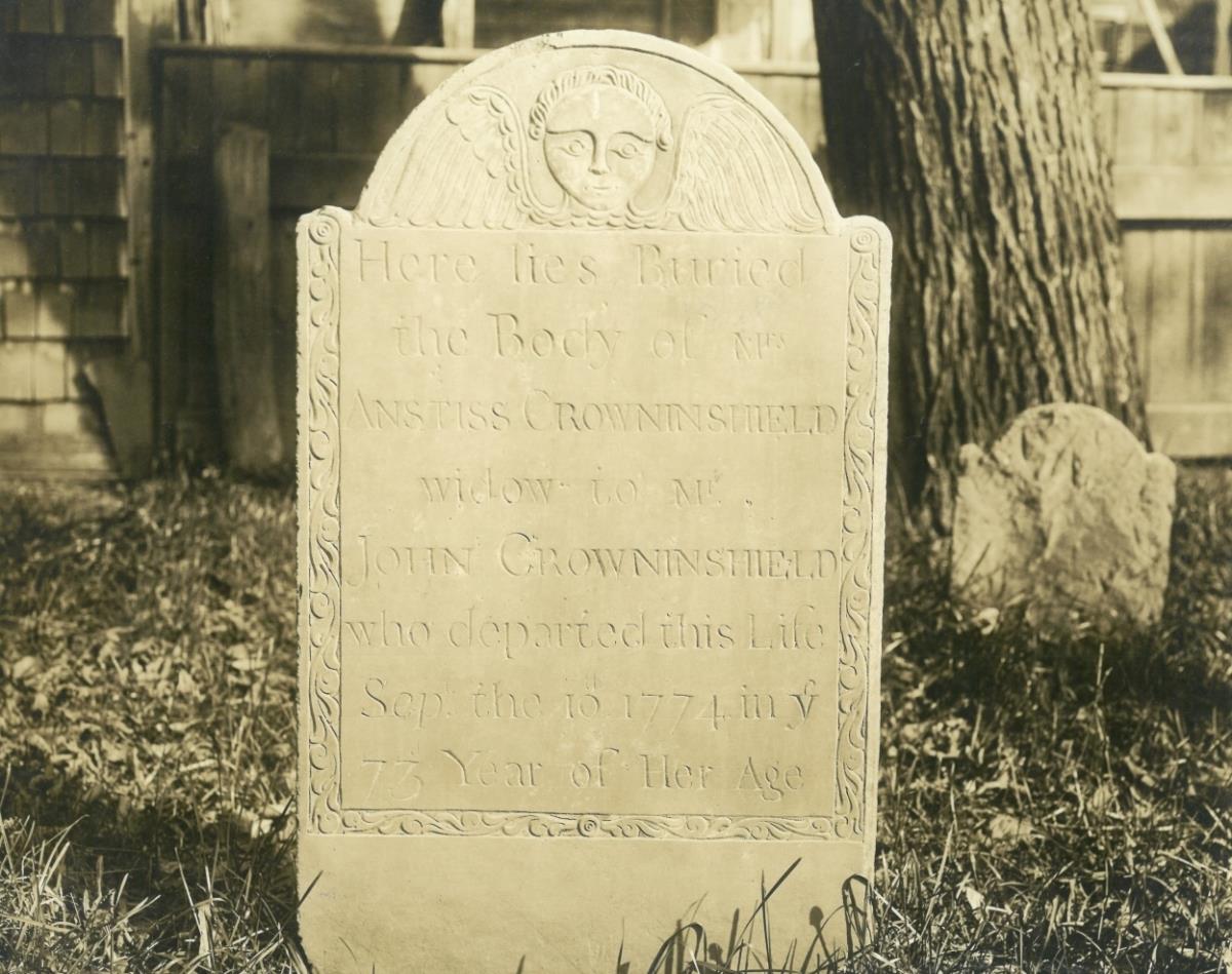Salem, Friedhof, Grabstein: Crovninshields