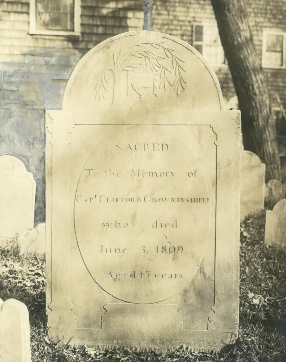 Salem, Friedhof, Grabstein: Capitan Clifford Crowninshield
