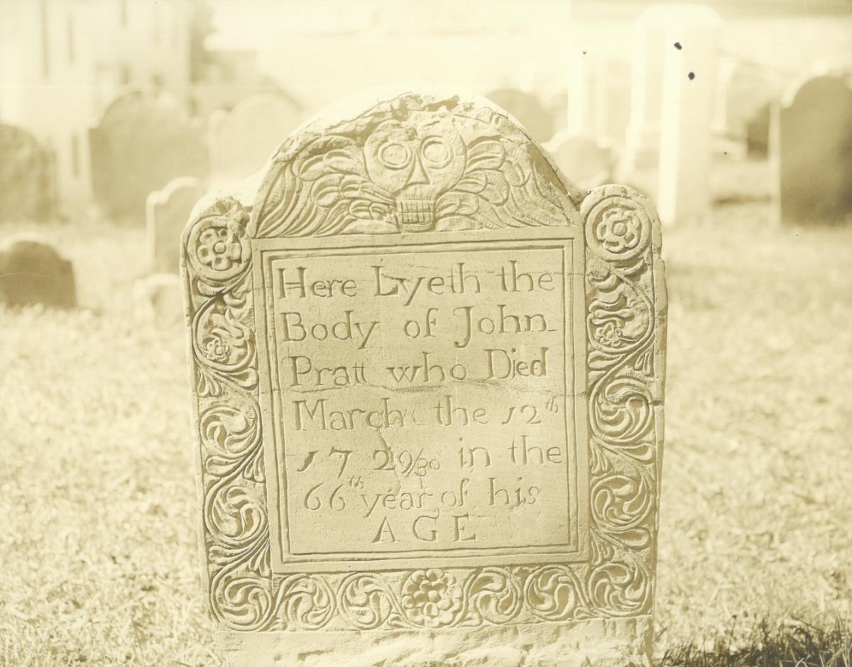 Salem, Friedhof, Grabstein: John Pratt