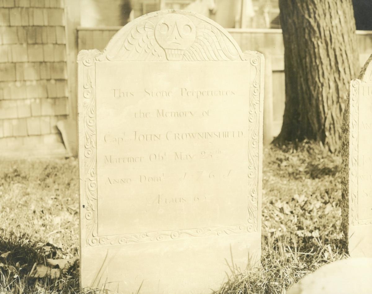 Salem, Friedhof, Grabstein: Capitan John Crowninshield