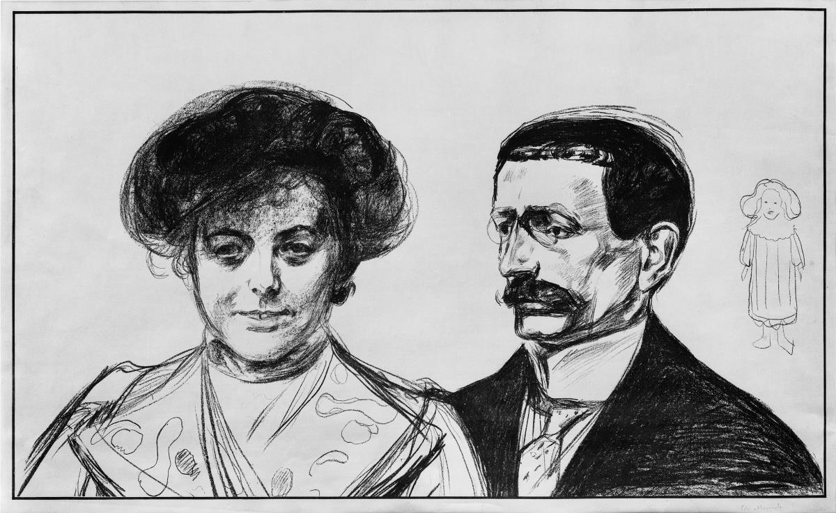 Doppelbildnis: Walter Leistikow und seine Frau Anna