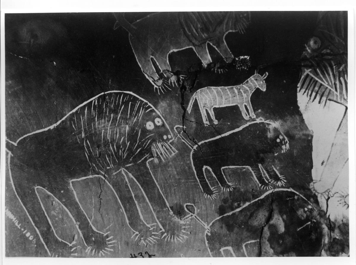 Zeichnung, Löwen