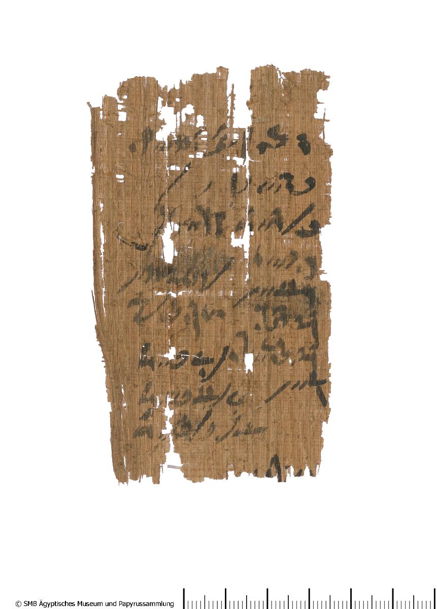 Demotischer Papyrus, Liste mit Öl, Harz, Holz, Gummi, Weihrauch (?)