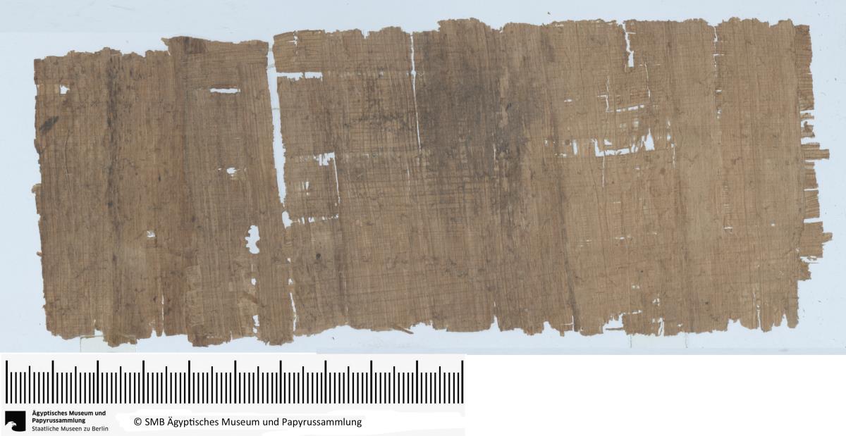 Demotischer Papyrus, Abrechnung über Lieferung von Broten, tgm-Öl und Getreide