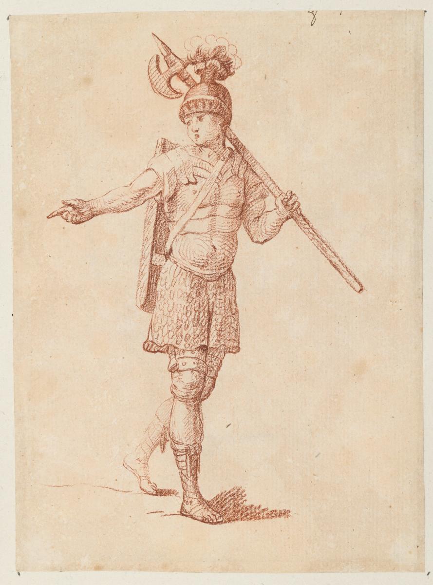 Theaterfigurine, Fantasiekostüm: Soldatenkostüm