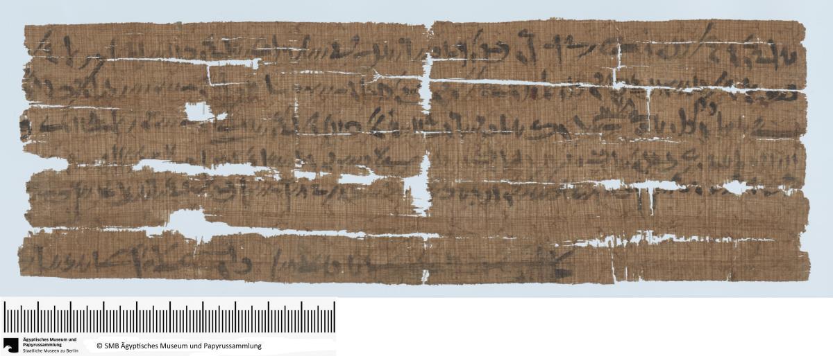 Demotischer Papyrus, Querformatbrief (Korrespondenz Espnebonchis, Sohn des Espneti-hetnetjer)