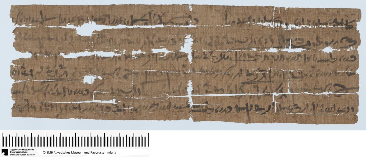 Demotischer Papyrus, Querformatbrief (Korrespondenz Espnebonchis, Sohn des Espneti-hetnetjer)