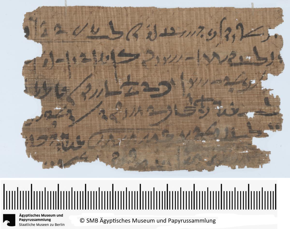 Demotischer Papyrus, Querformatbrief