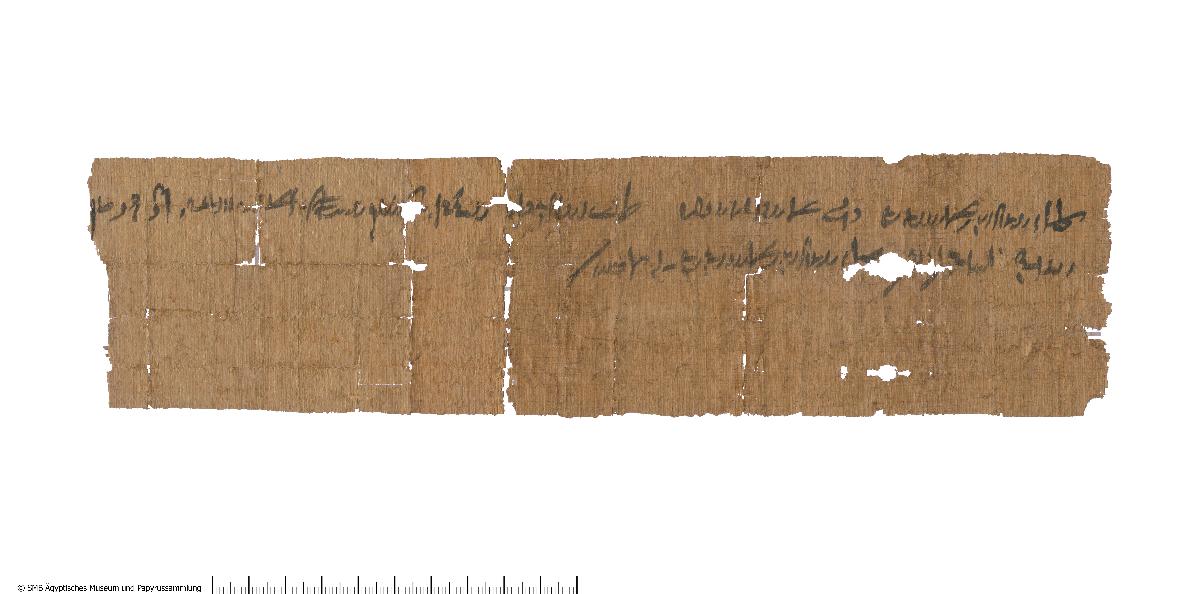 Demotischer Papyrus, Querformatbrief an Lesonis-Priester über Einkommen eines Propheten des Min