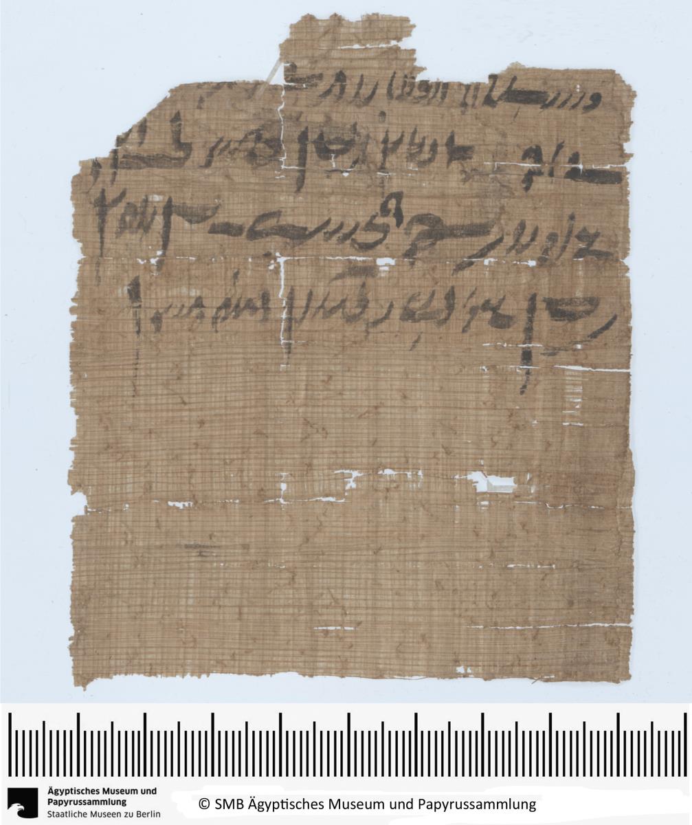 Demotischer Papyrus, Hochformatbrief