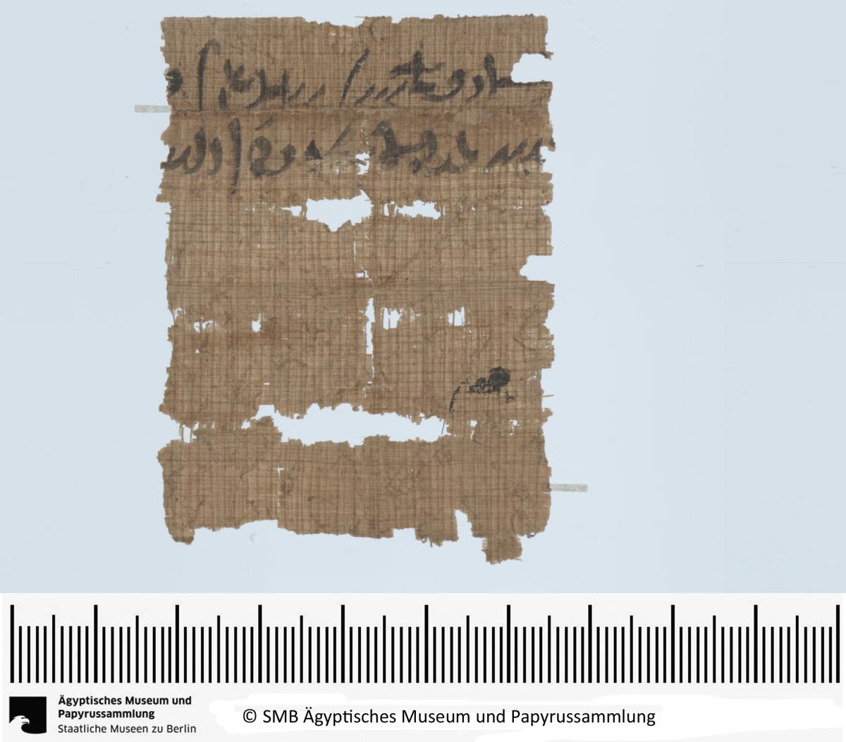 Demotischer Papyrus, Querformatbrief