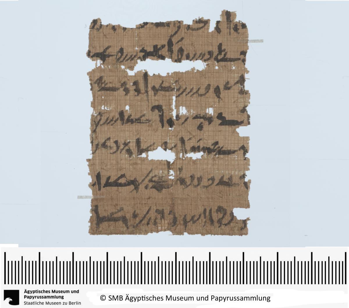 Demotischer Papyrus, Querformatbrief