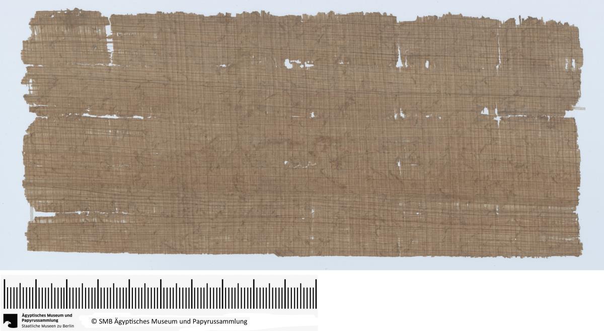 Demotischer Papyrus, Weindarlehen (?) an den Tempel von Elephantine