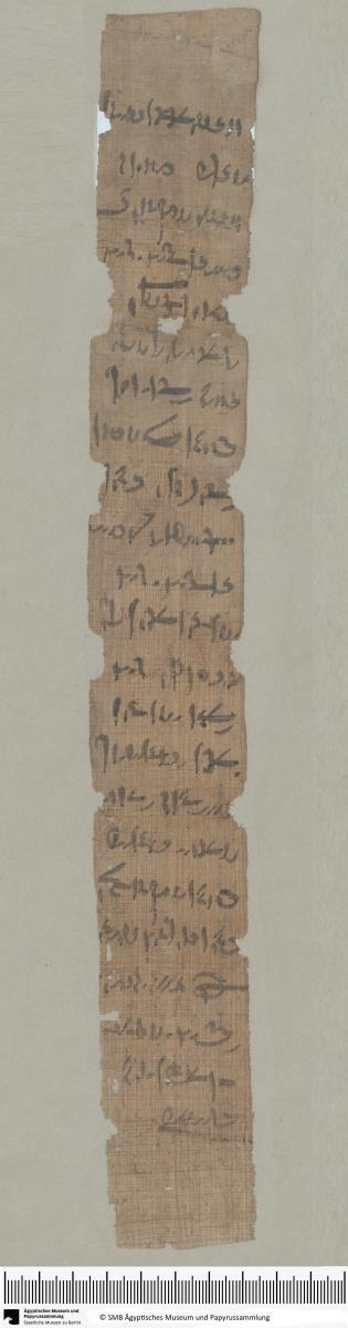Demotischer Papyrus, Abrechnung, Brief bzgl. Lieferungen von Emmer