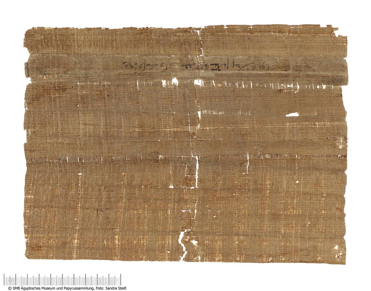 Demotischer Papyrus mit einem Brief des Satrapen Pherendates an die Chnum-Priester von Elephantine (Pherendates-Korrespondenz)