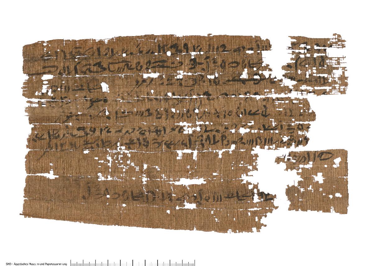 Demotischer Papyrus, Querformatbrief