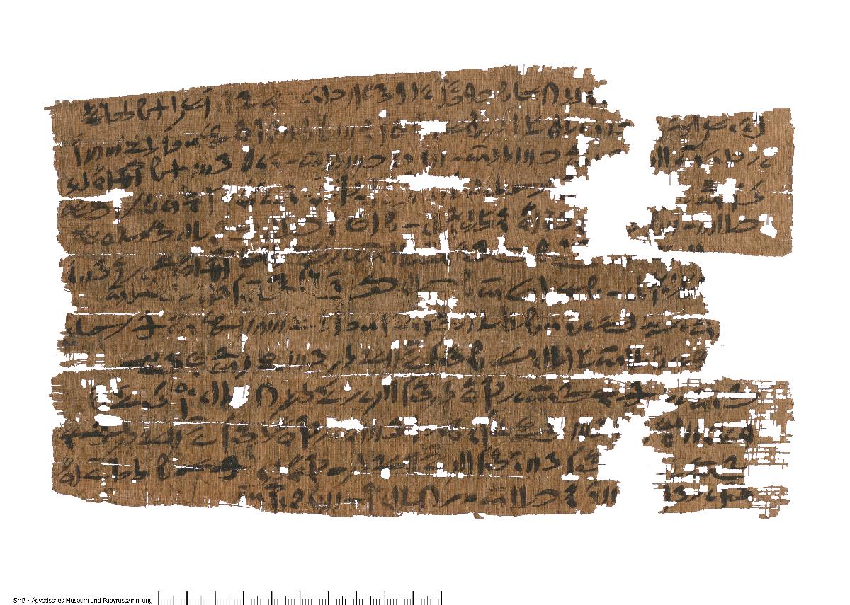 Demotischer Papyrus, Querformatbrief
