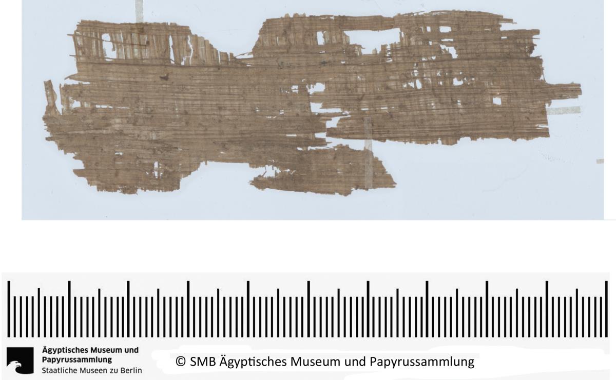 Aramäischer Papyrus, aramäische Version der Behistun‚ Inschrift Dareios’ I., Fragment